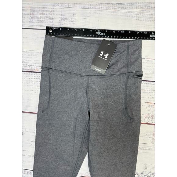 Under Armour Leggings Women's Size SM Short Meridian Fitted High Rise Ankle Gray - Picture 7 of 7